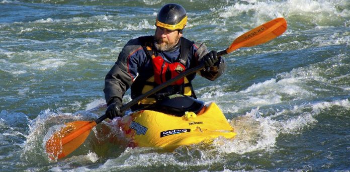 Rigid kayak / white-water / 1-person